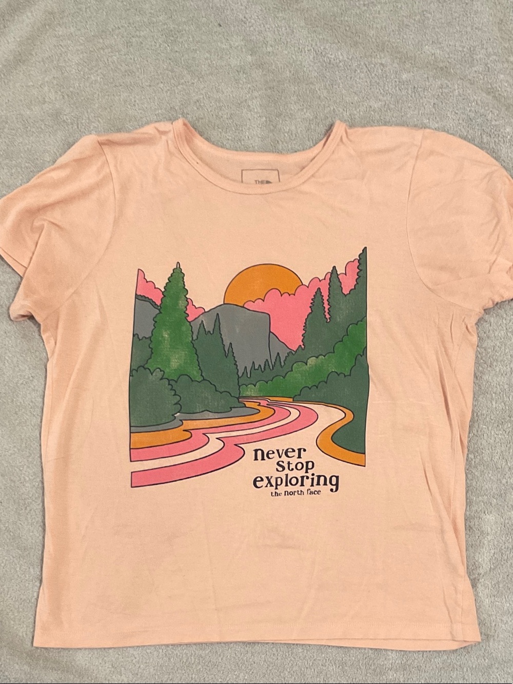 The North Face Pink Sunset Graphic Tee